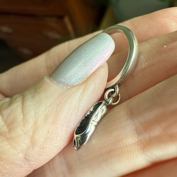 Retired James Avery Ballet Slipper Charm Ring- rare! - Picture 3 of 10